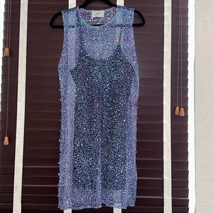 Coperni Sheer Lace & Emboidered Dress size 10